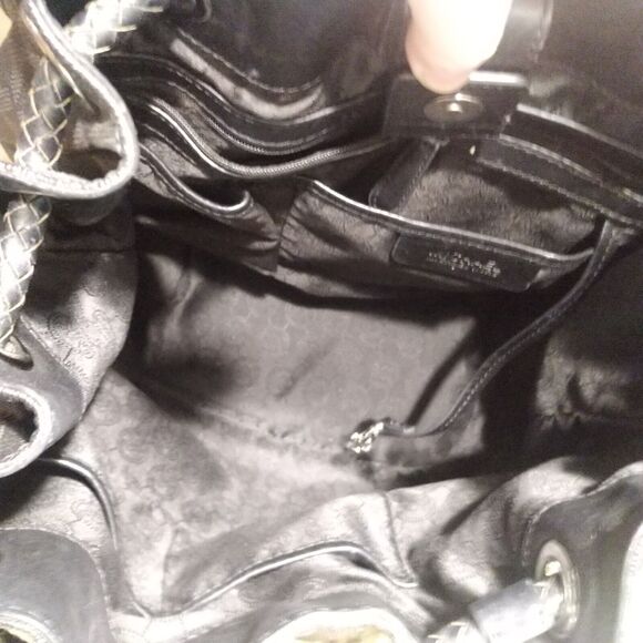 Michael Kors Signature Coated Leather Jet Set Tassel Drawstring Tote Bag Large - Picture 14 of 15